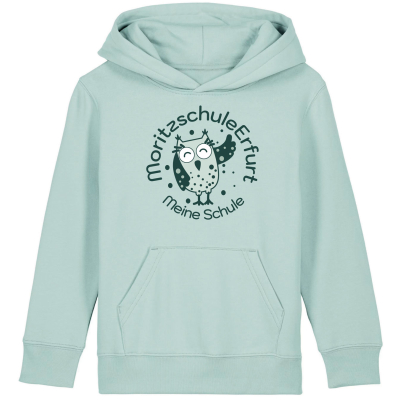 Hoodie | Kinder | college | caribbean blue | Moritzschule Erfurt
