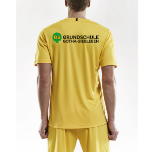 Sport-T-Shirt Craft | Squad Go Jersey Solid Herren | Sweden Yellow | Grundschule Gotha-Siebleben