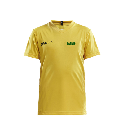 Sport-T-Shirt Craft | Squad Go Jersey Solid Kinder | Sweden Yellow | Grundschule Erich Kästner Gotha