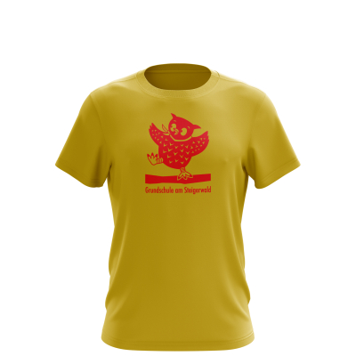 T-Shirt | Kinder/Unisex | gelb | Grundschule am Steigerwald Erfurt | Rote Eule
