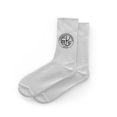 Socken | Crew Socks | weiß |  Ev. Ratsgymnasium Erfurt | Kreislogo