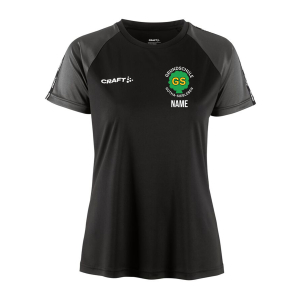 Turndress Craft | Squad 2.0 Contrast Jersey Damen | schwarz-granite | Grundschule Gotha-Siebleben